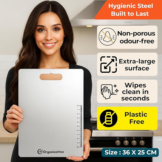 Clean Edge Stainless Steel Cutting Board