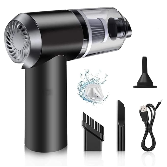 2 in 1 Wireless Rechargeable Car Vacuum Cleaner