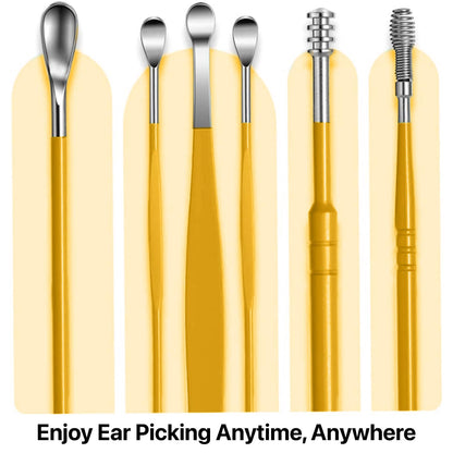 Stainless Steel Ear Wax Removal Kit Safe Clean