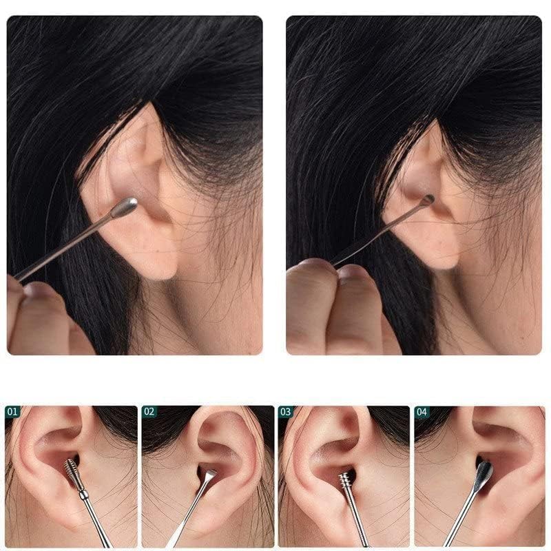 Stainless Steel Ear Wax Removal Kit Safe Clean