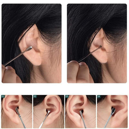 Stainless Steel Ear Wax Removal Kit Safe Clean