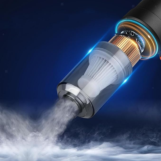 2 in 1 Wireless Rechargeable Car Vacuum Cleaner