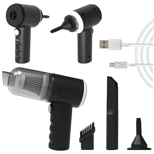 2 in 1 Wireless Rechargeable Car Vacuum Cleaner