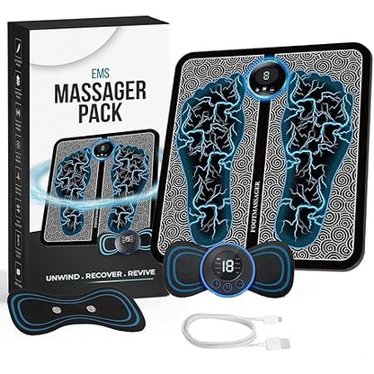 Vibrating Bubble Electric Ems Foot Massager Pad